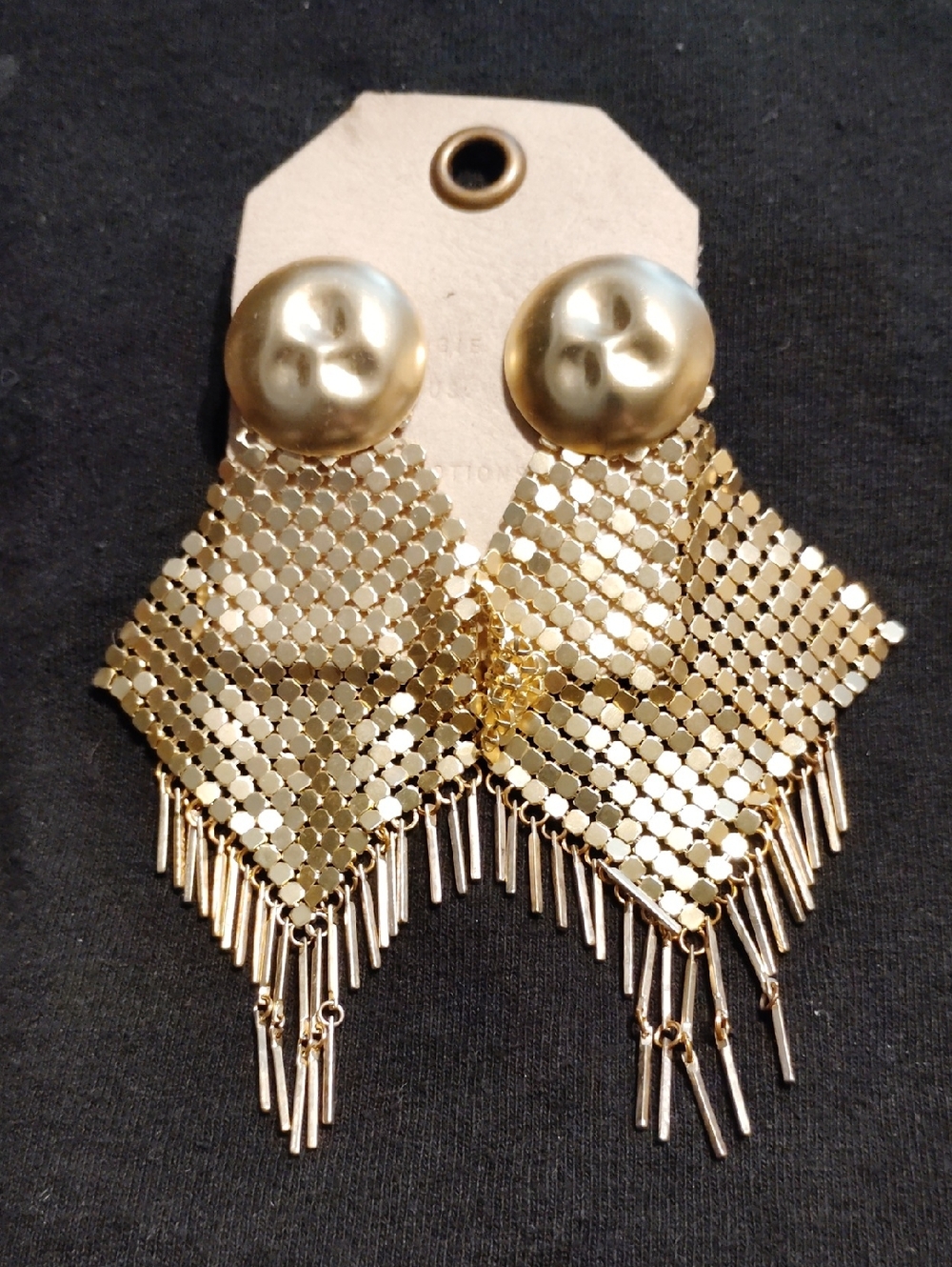 Anthropologie Gold Dangle Earrings